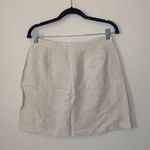 Club Monaco  Cream Ivory Linen Front Wrap Skirt Sz 10 Photo 0