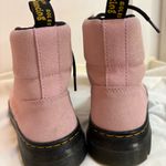 Dr. Martens Combs Suede Combat Boots in Chalk pink Photo 5