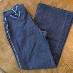 Vtg 1970s GO•USA by Lord Isaacs High Rise Wide Leg Jeans Talon 8 Zip Made in USA Blue Size 27 Photo 1