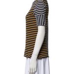 Fine Cotton Striped Black and Yellow T Photo 1