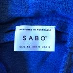 Sabo Skirt EUC Women's Bright Blue Sleeveless Drape Back Sweater Size XS Photo 4