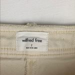 Wilfred Free size 2 xs cream modern utility high rise straight leg jeans denim a Photo 1
