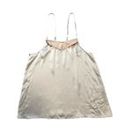 Maison de Papillion 100% Silk Tan Nude Baby Doll Night Dress Pajamas USA Medium Photo 2