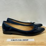 Corso Como ‎ Blue Patent Leather Pointed Toe Recital Bow Slip On Flats - 6.5M Photo 1