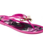 Ted Baker  Fuchsia Pink ‘Taito’ Bow Jelly Flip Flop Sandals Photo 7