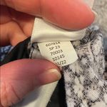 Loft Black and White Paisley Linen Shorts Medium Photo 2