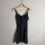 Halara Softlyzero Plush Backless Active Mini Dress Women Small Black Workout NWT Photo 6