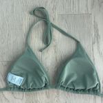 Shade & Shore Green Bikini Top Size Small Tie Back Photo 2