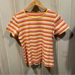 Northern Reflections Cute vintage 90s-Y2K Normcore tropical striped t-shirt cotton Photo 7