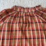 Faherty Annalise Blouse Top Organic Cotton Sunset Gingham Plaid Small Photo 5