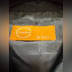 Crossland by Brico silk embroidered embellished jacket blouse small white lotus Black Photo 5