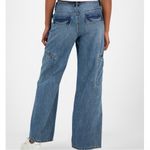 Indigo Rein New Y2K Festival Wide Leg Women's 5 26 x 30.5" High Rise Jeans Streetwear Skater Photo 2