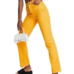 Topshop  High Waist Dad Jeans Orange Women’s Sz 10 Photo 2