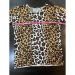 Joseph A  Qu'est-Ce Que Animal Print Stretch Top 3/4 Sleeves Office Comfort Date Photo 7