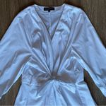 Eloquii White Ruffled Tie Waist Wrap Style Shirt Dress Long Sleeve Bridal 22 Photo 10