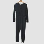 Pact  Luxe Jersey Wrap Jumpsuit - Black - Large Photo 4