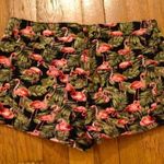 Forever 21  Women’s Flamingo Jean Shorts 27 Denim Cotton Stretch Tropical Photo 1