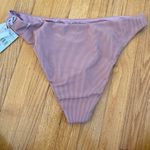 Good American NWT Ribbed Better Cheeky Bikini Bottom Desert Rose Size 5 (2XL) Photo 5