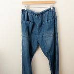 Articles of Society | Denim Look Slouchy Drawstring Pants Medium Wash | SIze XL Photo 6
