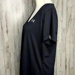 Under Armour Women's V-Neck Short Sleeve T-Shirt Black Size Large Casual Photo 4