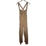 Reformation Autumn Linen Jumpsuit Size 0 Mushroom Brown Wide Leg One Piece Photo 5