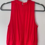 Chelsea28 Nordstrom Ruffle Neck Wide Leg Jumpsuit Red Party Holiday Cocktail Photo 7
