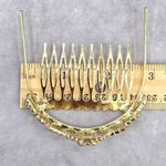 None Gold Rhinestone Crown Tiara Clip Hair Bridal Accessories Fashion Jewlery JB2-9 Photo 4