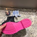 Dr. Martens  1460 Jungle Black Pink Sole Wanama Zip Up Boots Women's Size 6 Photo 5