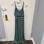 Trixxi  Green and Blue Geometric Maxi Dress Photo 1