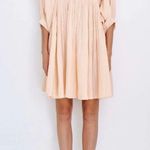 Sundry  boho tunic dress cotton gauze - vacation summer beach vibes - blush pink Photo 2
