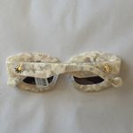 Anthropologie I-SEA Airen Sun Embellished Polarized Sunglasses Pearl  NEW NWT Photo 4