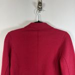 Eileen Fisher Merino Wool Red Easy Unstructured Blazer Sweater Size PS Designer Photo 7