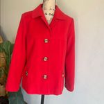 R.Q.T. Red Peacoat Size 12 Photo 3