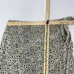 THML Skirt Womens Large Beige Black Dalmatian Dot Wrap Ruffle Midi Boho Print Photo 3