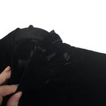 Roland Nivelais Bergdorf Goodman Velvet Long Sleeve Formal Maxi Dress Train 10 Black Photo 2