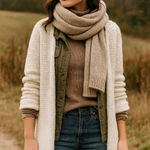 Calypso St. Barth Sequin Cream Open Front Cardigan Knit Sweater XS Boho Layer Photo 0