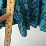 Jaclyn Vintage 70s Shirt Shorts Set Small Floral Retro Casual‎ Bright Blue Photo 12