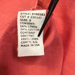 Cut Loose Sleeveless Dress Coral Linen Cotton Lightweight Summer‎ Spring Small Orange Photo 8