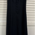 Black Midi‎ Dress Sleeveless Button Down Size 6 Stylish Business Casual Photo 0
