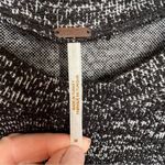 Free People Stretch Knit Textured Top Black Grey Hannah Tweed Short Sleeve Shirt Photo 3