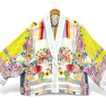 Johnny Was  Women SM Embroidered Kimono Duster Floral Open Front Pockets Cardigan Photo 0
