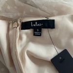 Lulus  Romantic Spot Cream Polka Dot Mesh Tiered Midi Dress Casual Fairy‎ Size Sm Photo 6