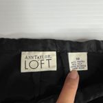 Loft Ann Taylor Womens Silk Rayon Black Flare Velvet Pants Zip Trousers Sz 10 Photo 1