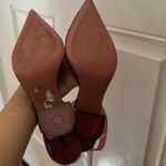 Amina Muaddi  ‘Begum’ Crystal PVC Slingback Glass Pumps Bordeaux Size 39 Photo 5