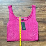 Wild Fable Women's Square Neck Cropped Sweater Tank Magenta Pink Size XXL NWT Photo 3