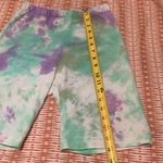 American Apparel Tie dye biker shorts cotton spandex Barbie colors summer California indie casual Photo 3