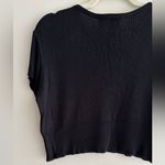 Laundry by Shelli Segal  Cropped Embellished Beaded Black Sweater, Size Medium Photo 15