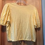 Yellow Puff Sleeve Shirt Size M Photo 1