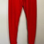 Women’s Butt Lifting Yoga Activewear Pants Leggings Red NWT Photo 2