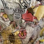 AFRM Revolve Floral Smocked Tie Strap Crop Top XL Photo 2